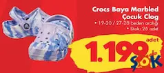 CROCS BAYA MARBLED ÇOCUK CLOG